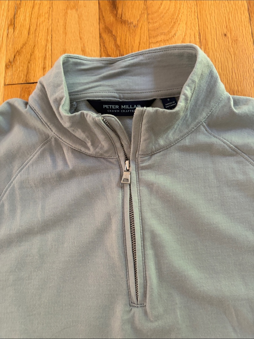 Peter Millar Light Gray Half-Zip Pullover